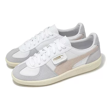 Puma 休閒鞋 Palermo Lth 男鞋 女鞋 白 灰 粉 皮革 麂皮 復古 德訓鞋 情侶鞋 39646404