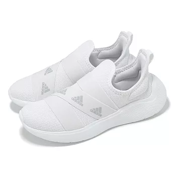 adidas 休閒鞋 Puremotion Adapt SPW 女鞋 白 彈力帶 緩衝 運動鞋 愛迪達 ID4430