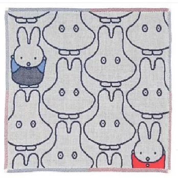 日本進口 Miffy米菲兔三層紗隨身手帕<Miffy><Miffy><Miffy> 米菲 灰藍