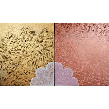 【玲廊滿藝】彭柏勳-不是草間彌生- Gold/Lridescent Copper53x91cm