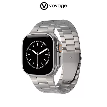 VOYAGE Apple Watch 不鏽鋼錶帶-44/45/46/49mm- 鈦色