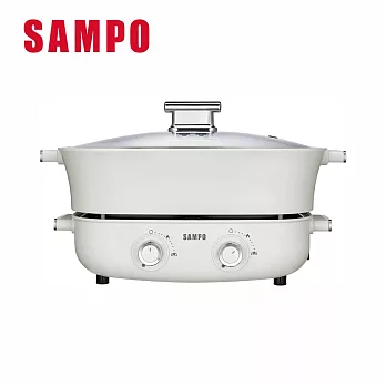 SAMPO 聲寶6.2L 大容量雙調溫饗食鴛鴦鍋 TQ-LA65W