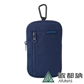 【ATUNAS 歐都納】多功能斜掛包A1ACDD04N/外掛背帶包/背包肩帶配件/登山手機套 深藍