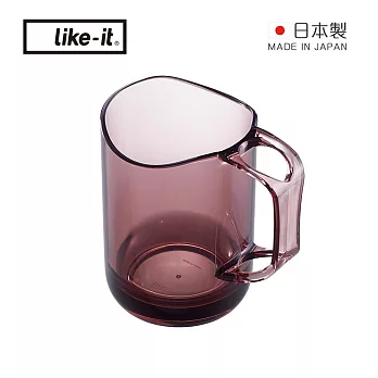 【日本like-it】日製波浪形牙刷收納漱口杯-2入- 丁香紫