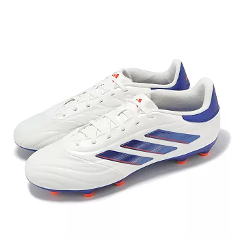 adidas 足球鞋 Copa Pure 2 League FG 男鞋 白藍 皮革 抓地 人工草皮 運動鞋 愛迪達 IG6408