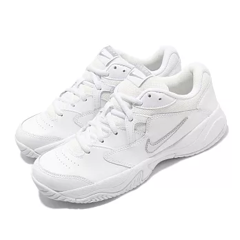 Nike 網球鞋 Wmns Court Lite 2 女鞋 白 銀 小白鞋 氣墊 運動鞋 AR8838-101