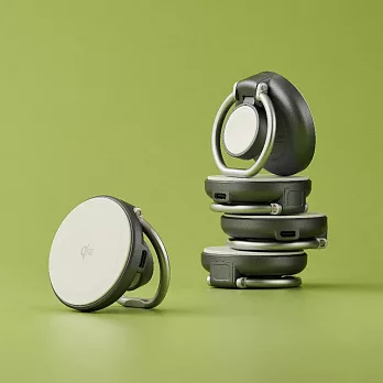 【omars】Qi2.0二合一磁吸無線充電架｜AppleWatch快充｜15W無線快充