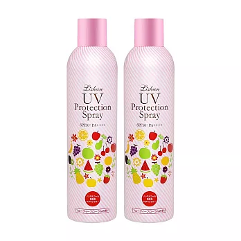 LISHAN UV 防曬噴霧 SPF50+ PA++++ 250G 小蘋果亮白款(二入組)