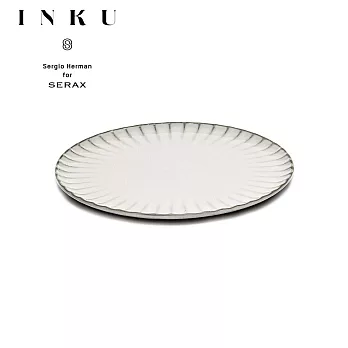 【比利時SERAX】INKU侘寂 陶瓷餐盤 珠光白24cm