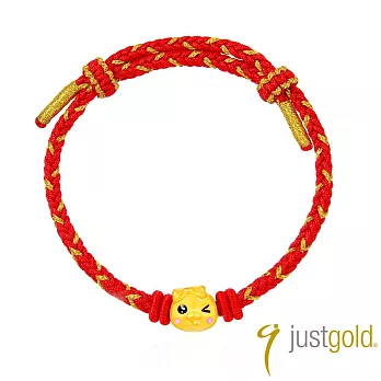 【Just Gold 鎮金店】金蛇寶寶-眨眼 黃金手繩