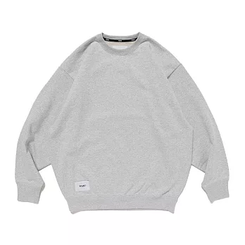 Wtaps Sign/Sweater/Cotton 大學T 淺灰/黑 251ATDT-CSM01 M 淺灰