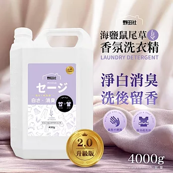 野田社-海鹽鼠尾草香氛洗衣精4000ml*4瓶