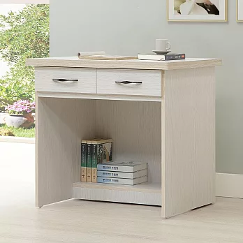 Homelike 喜家居2.7尺二抽書桌(2503)