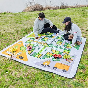 戶外露營加大野餐墊-飛行棋