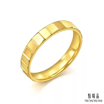 【點睛品】炫亮幾何 黃金戒指 _計價黃金(港圍13)