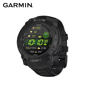 GARMIN INSTINCT 3 AMOLED 本我系列GPS腕錶 50mm - 軍事戰術版  黑色