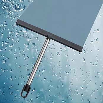 《KELA》除水刮刀(黑銀) | 水痕刮刀 玻璃刮刀 浴室刮水 車窗刮水