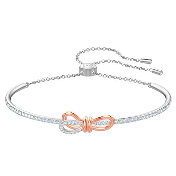 SWAROVSKI 雙色打結蝴蝶結鑲鑽手環