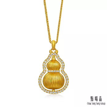 【點睛品】福來運轉 鑽石黃金項鍊 (中)