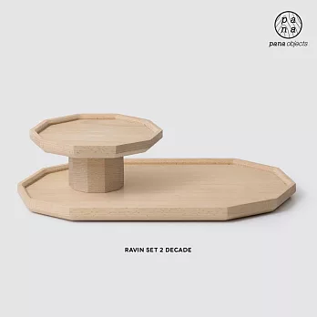 pana objects｜暖木雙層托盤組