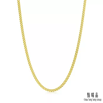 【點睛品】機織素鍊 古巴鍊 黃金項鍊_計價黃金(50公分)