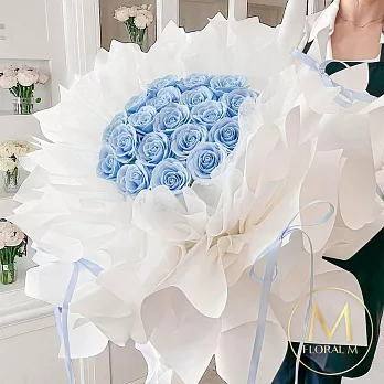 【Floral M】法式海洋之心香水玫瑰巨型花束