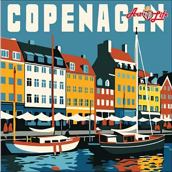 ArtLife藝術生活【DR165】哥本哈根_DIY 數字 油畫 彩繪