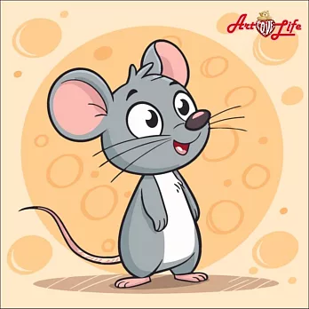 ArtLife藝術生活【DR171】起司米奇_DIY 數字 油畫 彩繪