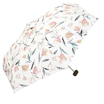 【官方直營】日本Wpc.漂浮鬱金香手動晴雨兩用折傘  柔粉
