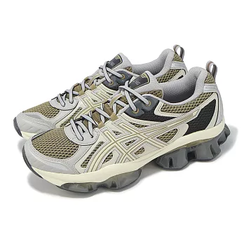 Asics 休閒鞋 GEL-Quantum Kinetic 男鞋 米 灰 復古跑鞋 緩震 亞瑟膠 亞瑟士 1203A270204 26.5cm PEPPER/CEMENT GREY