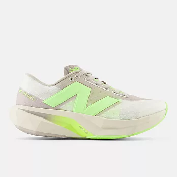 New Balance Fuelcell Rebel V4 [WFCXLUM] 女 競速跑鞋 寬楦 厚底 灰 螢光綠 25.5cm 灰/螢黃