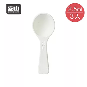 【日本霜山】防潮防結塊珪藻土量匙(附刻度)-2.5ml-3入- 綠