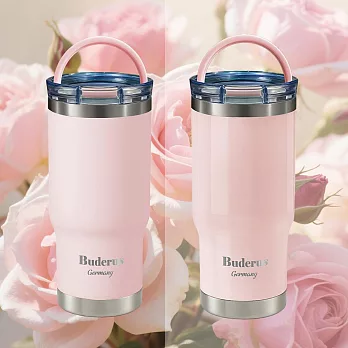 【德國Buderus】陶瓷手提樂GO冰霸杯710ml-超值2入組  粉紅(亮面+霧面)