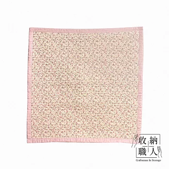 【收納職人】韓式四季通用防滑多功能全棉沙發墊/沙發巾/蓋布/地墊/單人座墊/床邊毯70*70cm(1入/組) 小清新粉花