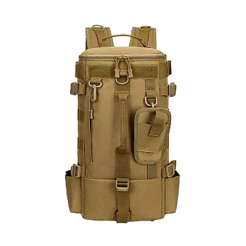 【JAR嚴選】戶外防水多功能雙肩背包 棕色