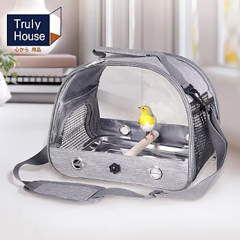 【Truly House】外出透明透氣手提包 養鳥 提籠 鳥類包 寵物包 鸚鵡