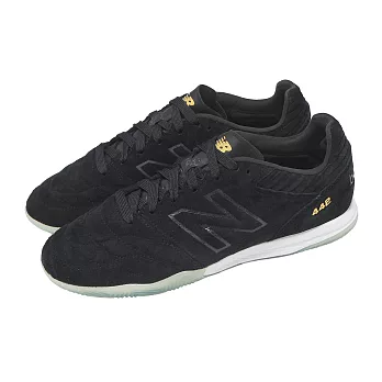 New Balance NB 足球鞋 442 Pro In LS V2 2E 寬楦 男鞋 黑 白 室內足球 果凍底 MS41LBK2-2E
