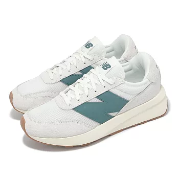 New Balance NB 休閒鞋 370 男鞋 女鞋 海鹽 雲杉亮綠 膠底 麂皮 復古 拼接 NB U370CC-D