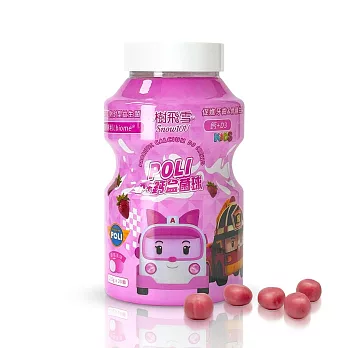 樹飛雪 POLI D+鈣草莓益菌球罐裝300g/罐