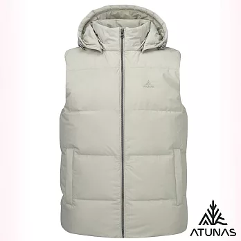 【ATUNAS 歐都納】男款保暖HEAT CORE蓄熱羽絨連帽背心A1VE2505M- M 米卡