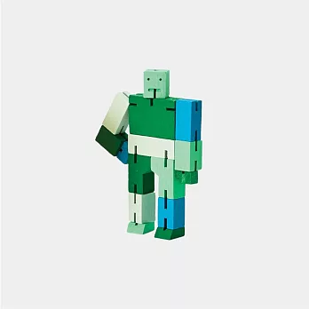 Cubebot 酷比人【漸層迷你】木製變形積木機器人．益智設計玩具．療癒小物推薦 漸層綠