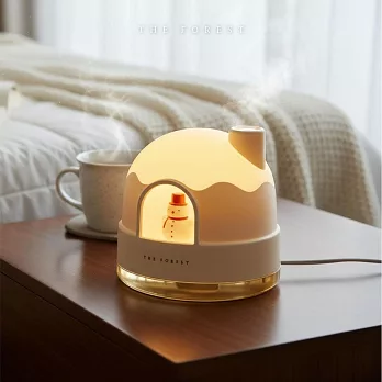 【The Forest 癒森林】聖誕雪屋夜燈香氛機+香氛油