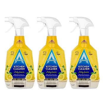 Astonish 英國神奇多用途清潔劑750ml x 3入(浴室/廚房/油污) 檸檬廚房