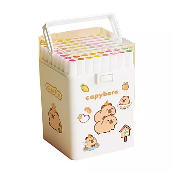 【環安家居】卡皮巴拉丙烯麥克筆 學生麥克筆  （美術專用 彩繪筆 馬克筆 可水洗) 24色