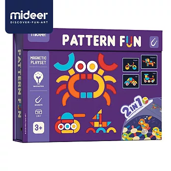 《MiDeer》-- 二合一遊戲磁鐵書-形狀認知 ☆