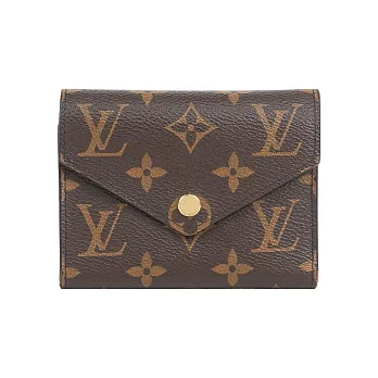 LV VICTORINE三折信封零錢袋釦式短夾