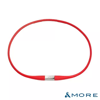 &MORE愛迪莫 Pulsation 脈動能量項鍊 (限量銀色款)  M  紅色