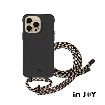 INJOY malliPhone 17/16/15/14 系列 可拆式 Urban Colourful 神秘黑 背繩防摔手機殼 A款 iPhone 15 Plus (6.7)