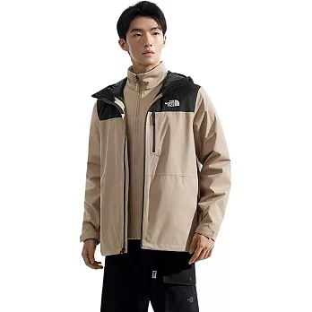 The North Face M KEERU SOFTSHELL TRI JACKET - AP 男兩件式外套-NF0A8DMKL9O L 棕黑色