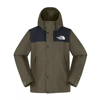 The North Face M REIGN ON JACKET - AP 男防水外套-NF0A8FZMBQW 3XL 黑綠色